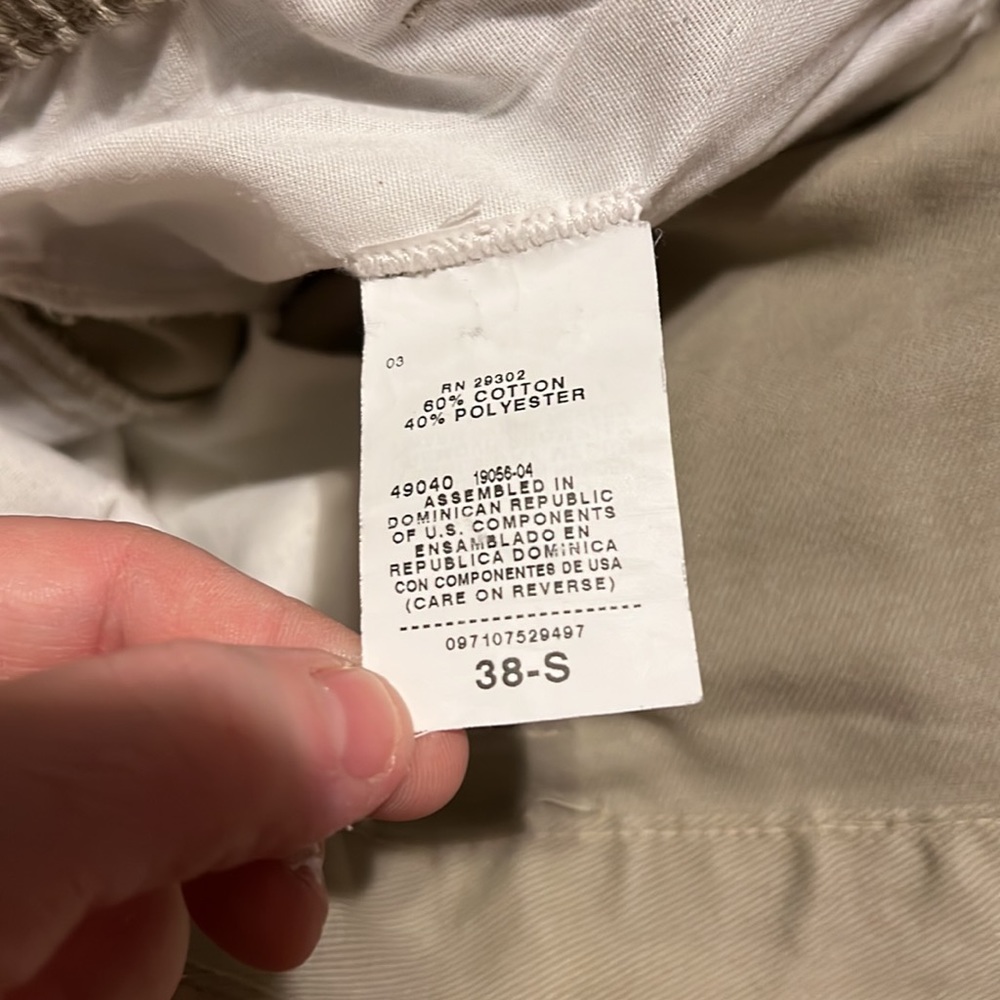 Khaki dress pants size 38-S - Picture 4 of 5
